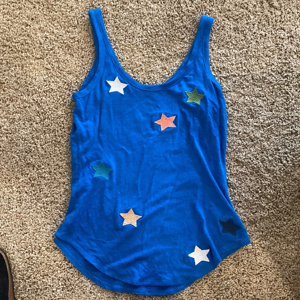 Chaser stars embroidered tank
